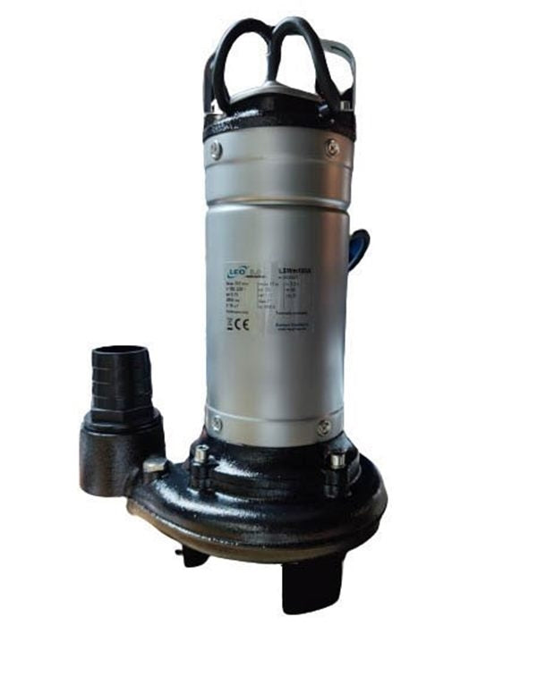 ELETTROPOMPA SOMMERGIBILE PER ACQUE SCURE CON TRITURATORE LSW100CA HP 1 LEO PUMP