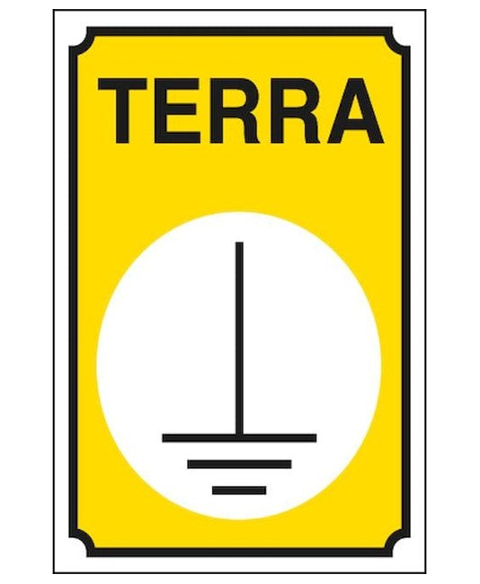 CARTELLO SEGNALETICO TERRA 18X12