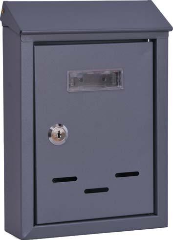 CASSETTA POSTA TRADIZIONE CILINDRO MAXI ACCIAIO VERN GRIGIO 200X60 H.300