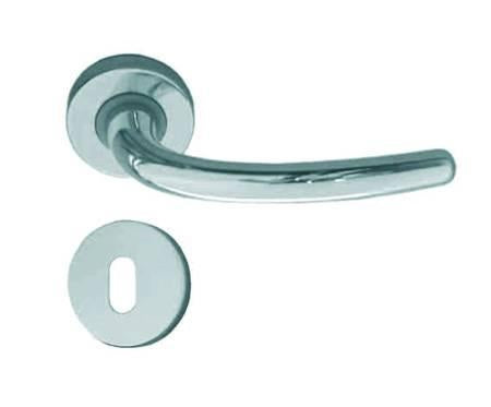 MANIGLIA VEGA CON ROSETTA IN ZAMA FINITURA CROMO SATINATO COTTALI