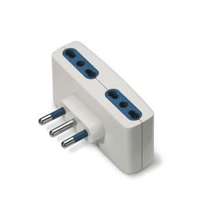 ADATTATORE QUADR. 4 PRESE 10/16A BIVALE