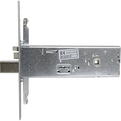 SERRATURA METALLO INFILARE ELETTRICA 96391 ISEO B.Q. INOX FRONT. MM 22 4 MANDATE TRIPLICE +SCROCCO H.64 MM ENTRATA MM 90