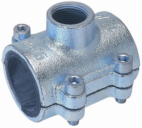 PRESA STAFFA IN GHISA 33.7MM PER TUBO DA 1 USCITA FEMMINA 3/4 GEBO