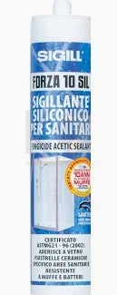 SILICONE BIANCO SANITARI ANTIMUFFA FORZA 10 SIGILL