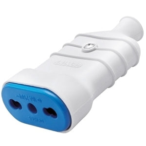 Presa bivalente volante 10/16A bianca GW28205