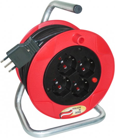 avvolgicavo 260 25m H05VV-F 3G1,5 nero BRENNENSTUHL