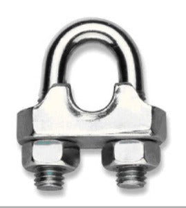MORSETTO 6 MM FUNE 1/4 ROBUR 8016/6