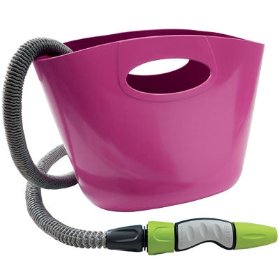 TUBO IRRIGAZIONE ESTENSIBILE AQUAPOP KIT BORSA GF 8027-7600 FUXIA MT 5/15 +RACCORDI+LANCIA