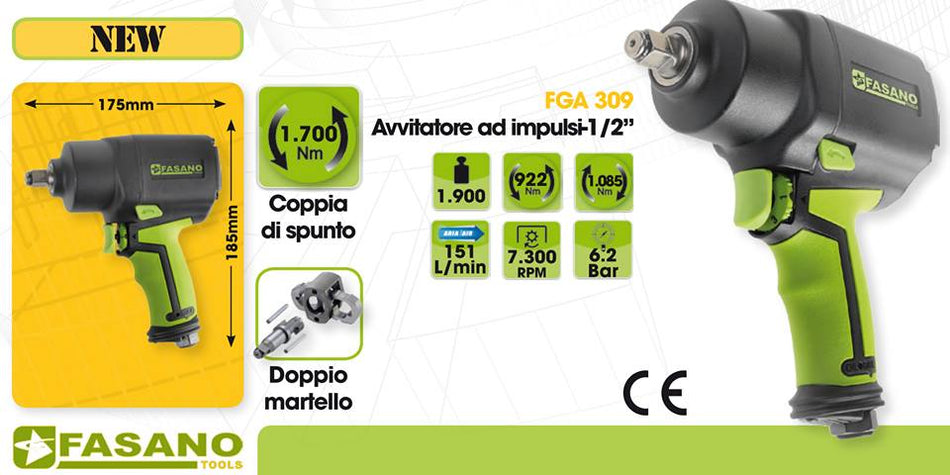 AVVITATORE PNEUMATICO 1/2 FASANO FGA 309