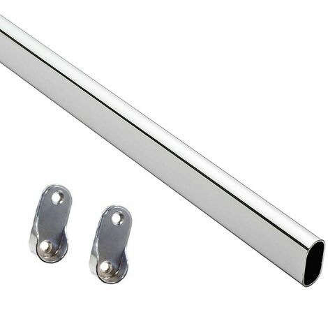 TUBO ARMADIO OVALE 30X15 MT.3 CROMATO
