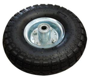 RUOTA CARRELLO 260X85 C/CINGHIA METALLO FORO 16 MOZZO DECENTRALE