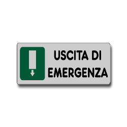 ETICHETTA USCITA EMERGENZA 150X50