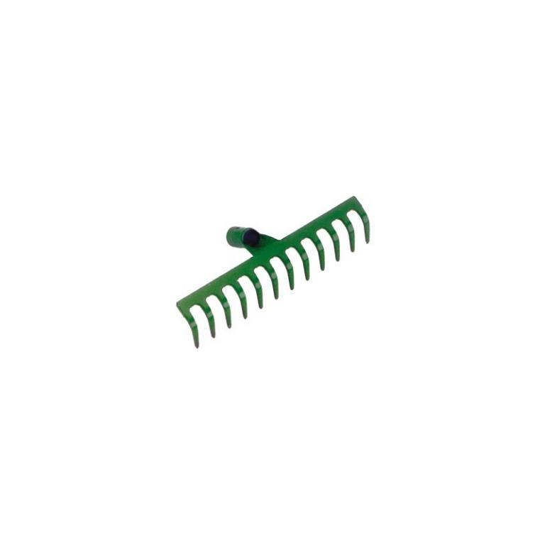 RASTRELLO ACCIAIO VERNICIATO VERDE 14 DENTI