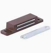CHIUSURA MAGNETICA FISSA MARRONE 2 FORI KG 12 CM 8,7 X 1,8