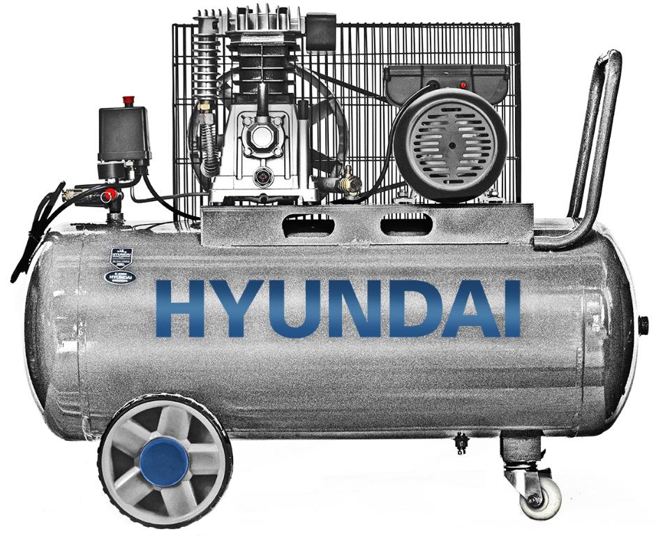 COMPRESSORE 100 lt CON PULEGGIA A CINGHIA LUBRIFICATO AD OLIO  3HP 2200W 950 GIRI/MINARIA ASPIRATA 280LT/MIN 65604