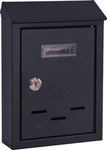 CASSETTA POSTA TRADIZIONE CILINDRO MAXI ACCIAIO VERN NERO 200X60 H.300