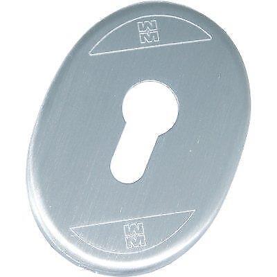 MOSTRINA PORTA BLINDATA 95417 MOTTURAF.SAGOM CROMO SATINATO MM 65X90 CON SUPPORTO IN PLASTICA