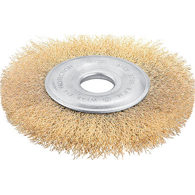 SPAZZOLA ACCIAIO CIRCOLARE + FORO 770505 WOKIN MM 125 F.MM 22,2
