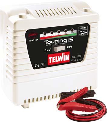 CARICABATTERIA TOURING TELWIN TOURING 15 VOLT 12/24 AH 50-30/155-55