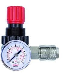 RIDUTTORE PRESSIONE COMPRESSORE MICRO1/4 CON RUBINETTO RAPIDO UNIVERSALE