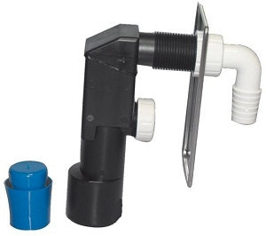 SIFONE INCASSO LAVATRICE D.40 PLACCA CROMATA