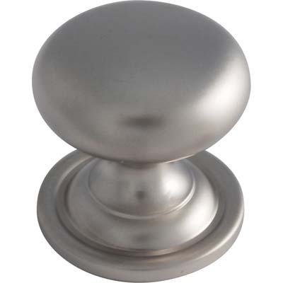 POMOLO SFERA PIANA 25X30 MM CROMO SATINATO