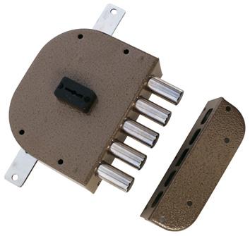 SERRATURA LEGNO APPLICARE 2200 PLUS CR DM M4 TRIPL E.MM 60 DX