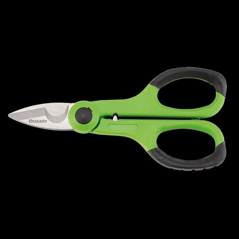 FORBICE ELETTRICISTA CON CRIMPATORE PER TERMINALE TUBETTI FASANO FG49/CF