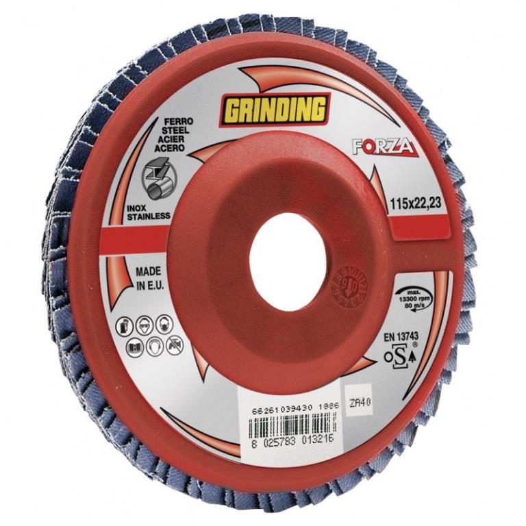 DISCO LAMELLARE 115 GR 40 ZIRCONIO GRINDING FORZA