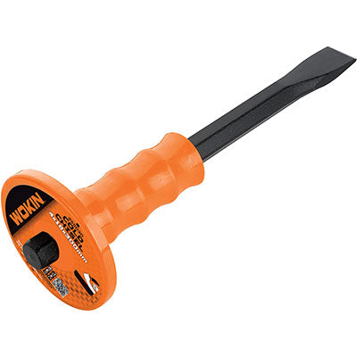 SCALPELLO MURATORE A TAGLIO + SALVAMANO 2551 WOKIN ACCIAIO FORGIATO MM 250X16X22 255110