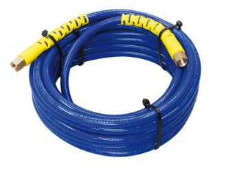 TUBO COMPRESSORE PU RETINATO 12X8 MT 10 CON RUBINETTO UNIVERSALE E INNESTO TEDESCO