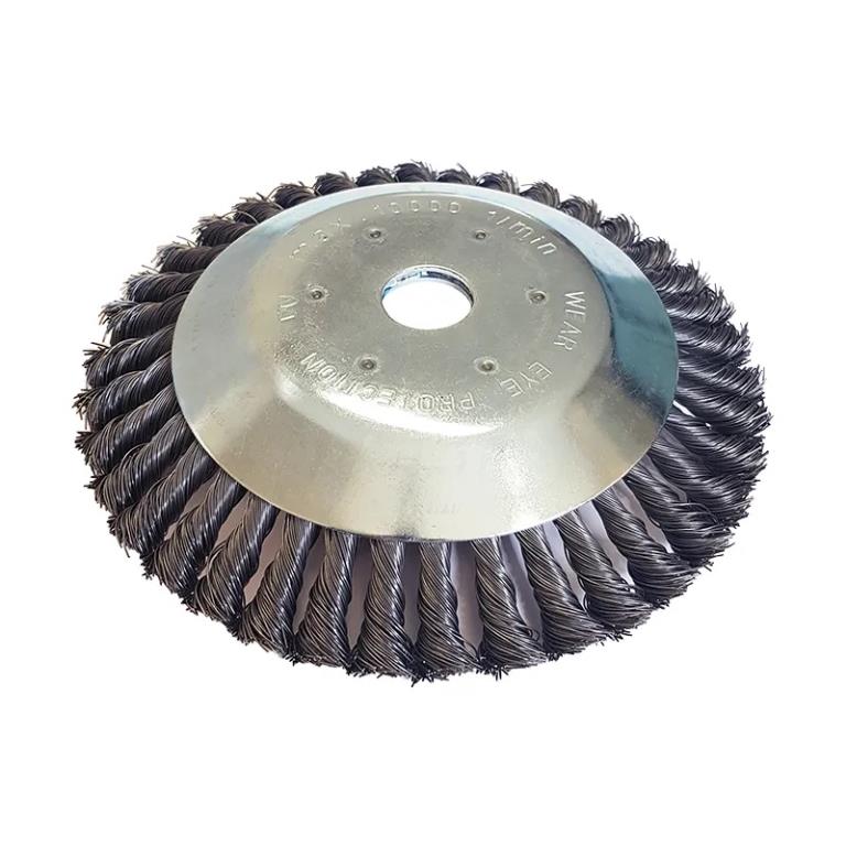 SPAZZOLA IN ACCIAIO 200 MM PER DECESPUGLIATORE