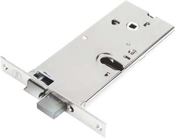 SERRATURA FASCIA INFILARE 86002 CORNI B.Q INOX F.MM 16 F.OVALE M3+SCR H.MM 78 E.MM 80