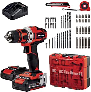 Trapano avvitatore 18 Volts 2 BATTERIE 2 AH E VALIGETTA ACCESSORI TE-CD 18/40 LI KIT