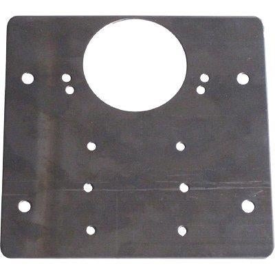 PIASTRA RIPARAZIONE X CERNIERE INCASSO 645 MINUTEX ACCIAIO ZINCATO MM 90X90 SP. MM 1+FORO DIAM.MM 35