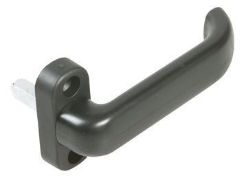 MEZZA MANIGLIA X SERRAMENTI RESINA NERA Q8