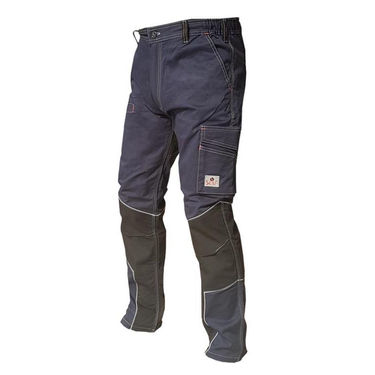 PANTALONE MULTITASCA COTONE BLUE TAGLIA M