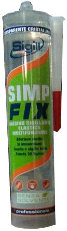 ADESIVO SIGILLANTE SIMP FIX TRASPARENTE CRISTALLINO 290 ML