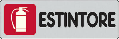 ETICHETTA ESTINTORE 150X50