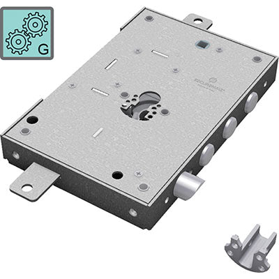 SERRATURA METALLO APPLICARE 2651 SECUREMME F.SAGOM M 4 TRIPLICE CHIUSURA + SCROCCO ENTRATA 63 MM  DX/SX
