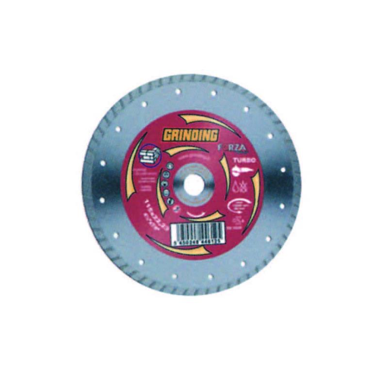 DISCO DIAMANTATO 115 X 22 A CORONA TURBO FORZA GRINDIG