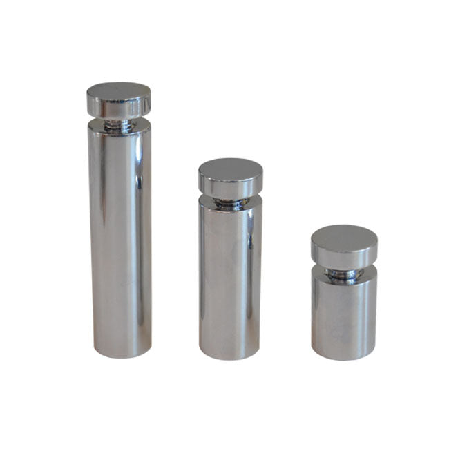 DISTANZIALI PER TARGHE E TABELLE D.MM 16 X 25H CROMO LUCIDO