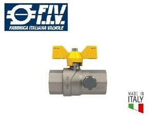 VALVOLA FARFALLA GAS FF 3/4  CON PRESA PRESSIONE