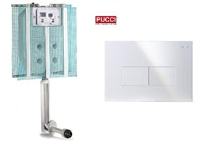 CASSETTA WC PUCCI DOPPIO USO ECO (SENZA PLACCA)