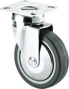 RUOTA 60 GIREVOLE GOMMA GRIGIA SC150 AVO