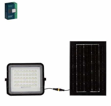 PROIETTORE LED 40 W CON PANNELLO SOLARE 6 W LUCE NATURALE 4000K  V-TAC 7822