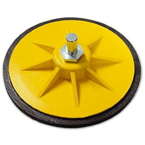 PLATORELLO CON VELCRO PERNO MM10 E FORO M14  D.115