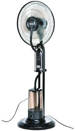 VENTILATORE ATOMIZZATORE CM.40- 75W: ventilatore 45W atomizzatore 30W - 3 velocità - serbatoio acqua lt.3,2 - volume atomizzatore 200ml/h - telecoman