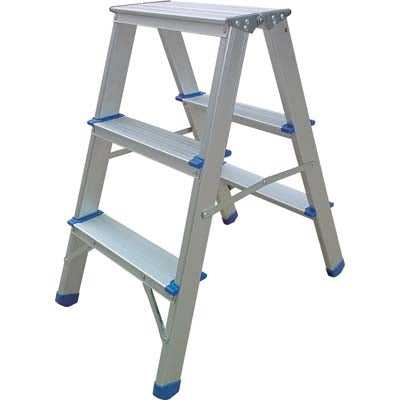 SCALA ALLUMINIO DOPPIA SALITA 3 GRADINI RAJA