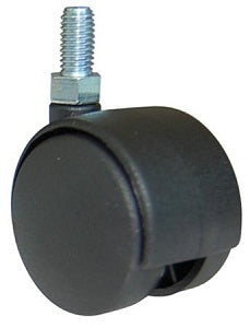 RUOTA MOBILI 40 C/PERNO NERA KG20